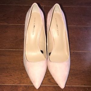 Blush pink heels